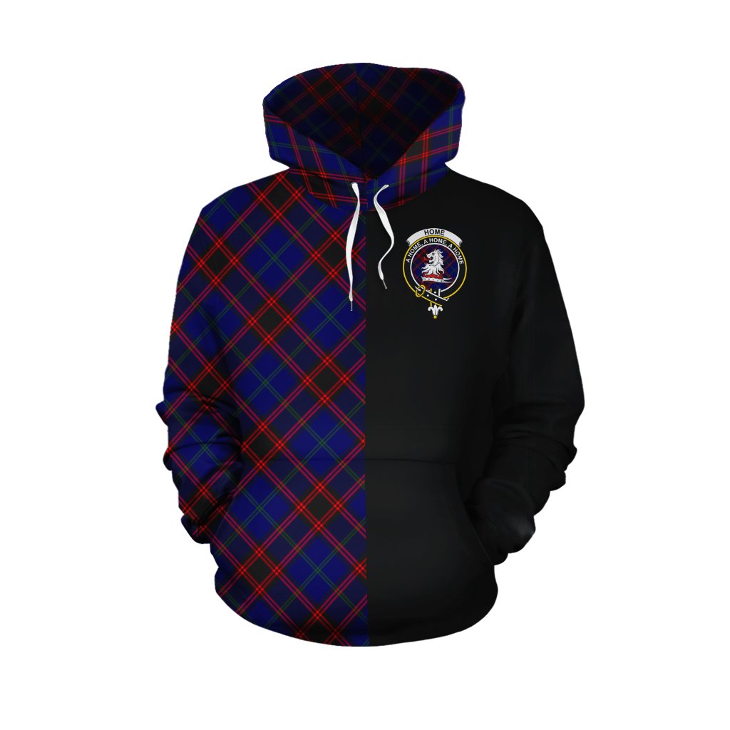 Home Modern Tartan Hoodie Half of Me - Cross Style
