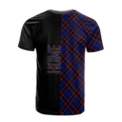 Home Modern Tartan T-Shirt Half of Me - Cross Style