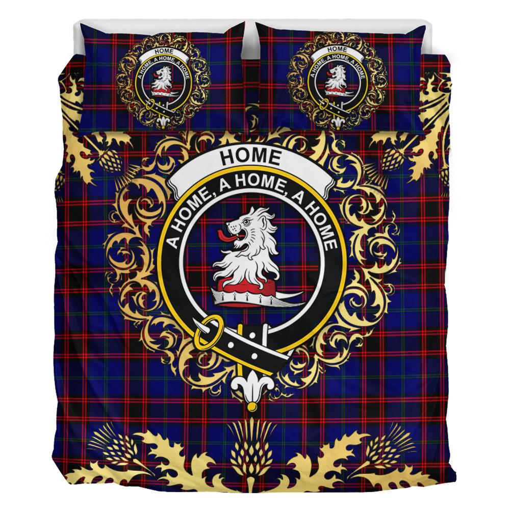 Home Modern Tartan Crest Bedding Set - Golden Thistle Style