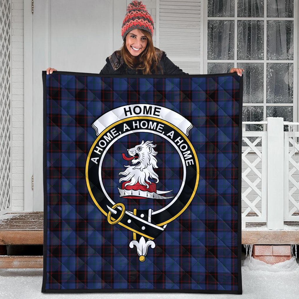 Home (Hume) Tartan Crest Quilt