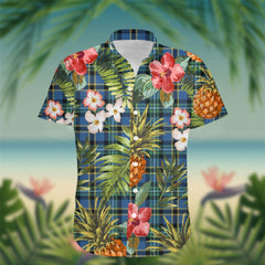 Hope Tartan Hawaiian Shirt Hibiscus, Coconut, Parrot, Pineapple - Tropical Garden Shirt