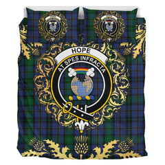 Hope (Vere - Weir) 03 Tartan Crest Bedding Set - Golden Thistle Style