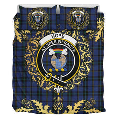 Hope (Vere - Weir) 04 Tartan Crest Bedding Set - Golden Thistle Style