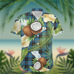 Horsburgh Tartan Hawaiian Shirt Hibiscus, Coconut, Parrot, Pineapple - Tropical Garden Shirt