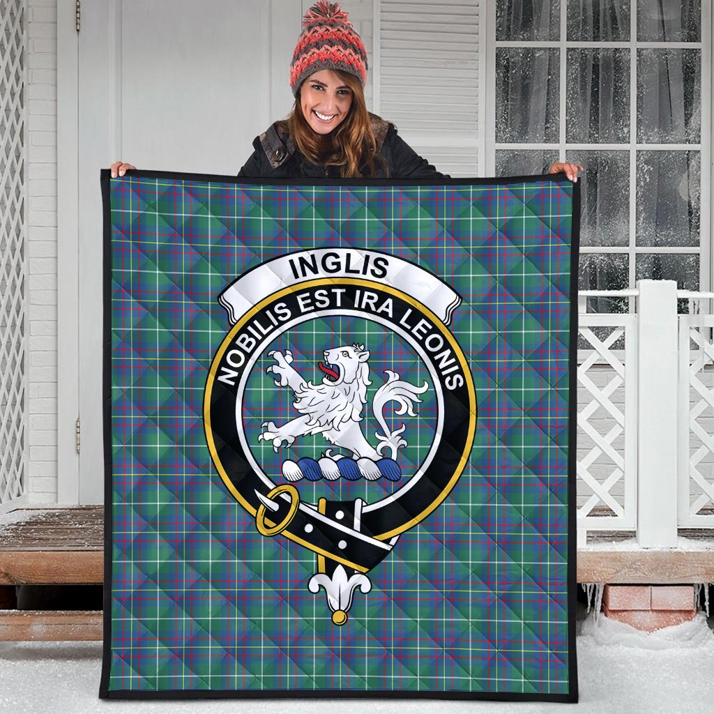 Inglis Ancient Tartan Crest Quilt