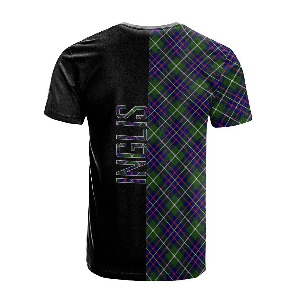Inglis Modern Tartan T-Shirt Half of Me - Cross Style