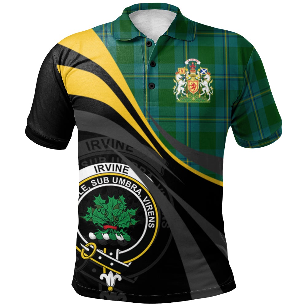Irving of Bonshaw Tartan Polo Shirt - Royal Coat Of Arms Style