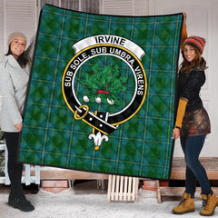 Irving of Bonshaw Tartan Crest Quilt