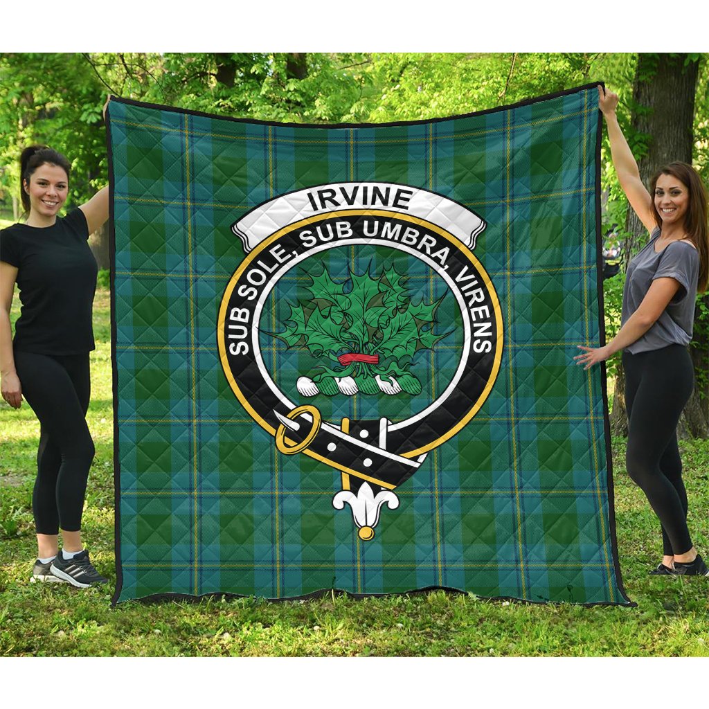 Irving of Bonshaw Tartan Crest Quilt