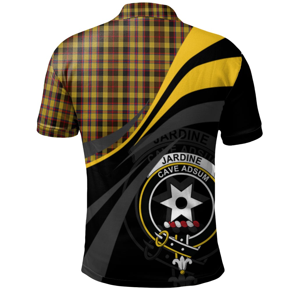 Jardine of Castlemilk Tartan Polo Shirt - Royal Coat Of Arms Style