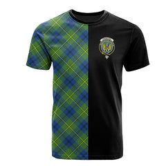 Johnston Ancient Tartan T-Shirt Half of Me - Cross Style