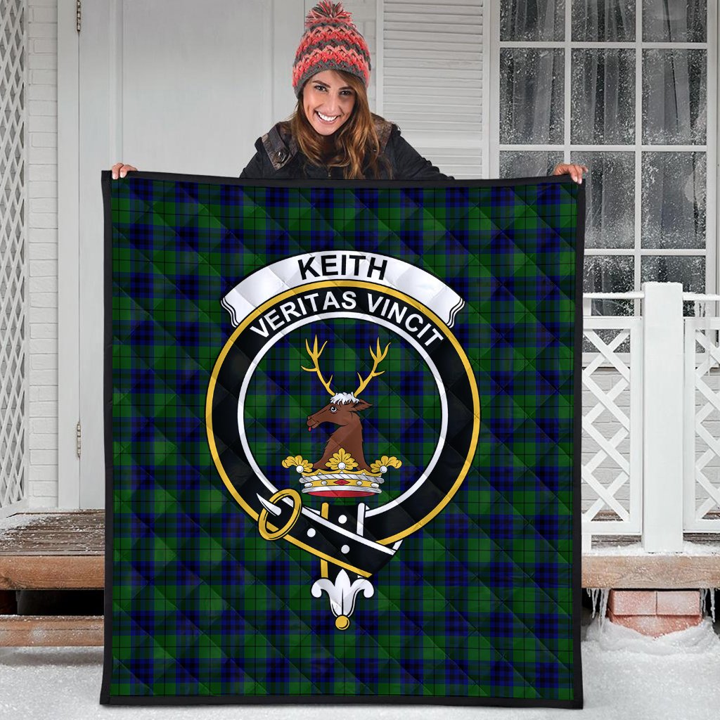 Keith Modern Tartan Crest Quilt