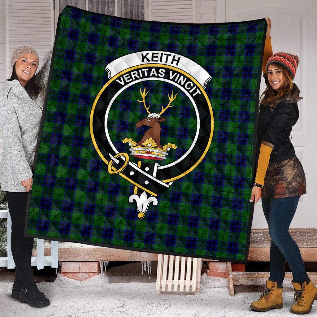Keith Modern Tartan Crest Quilt