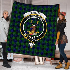 Keith Modern Tartan Crest Quilt