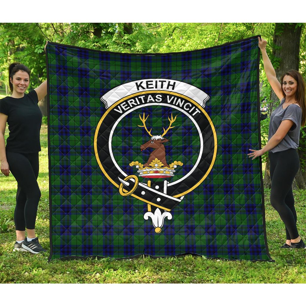 Keith Modern Tartan Crest Quilt
