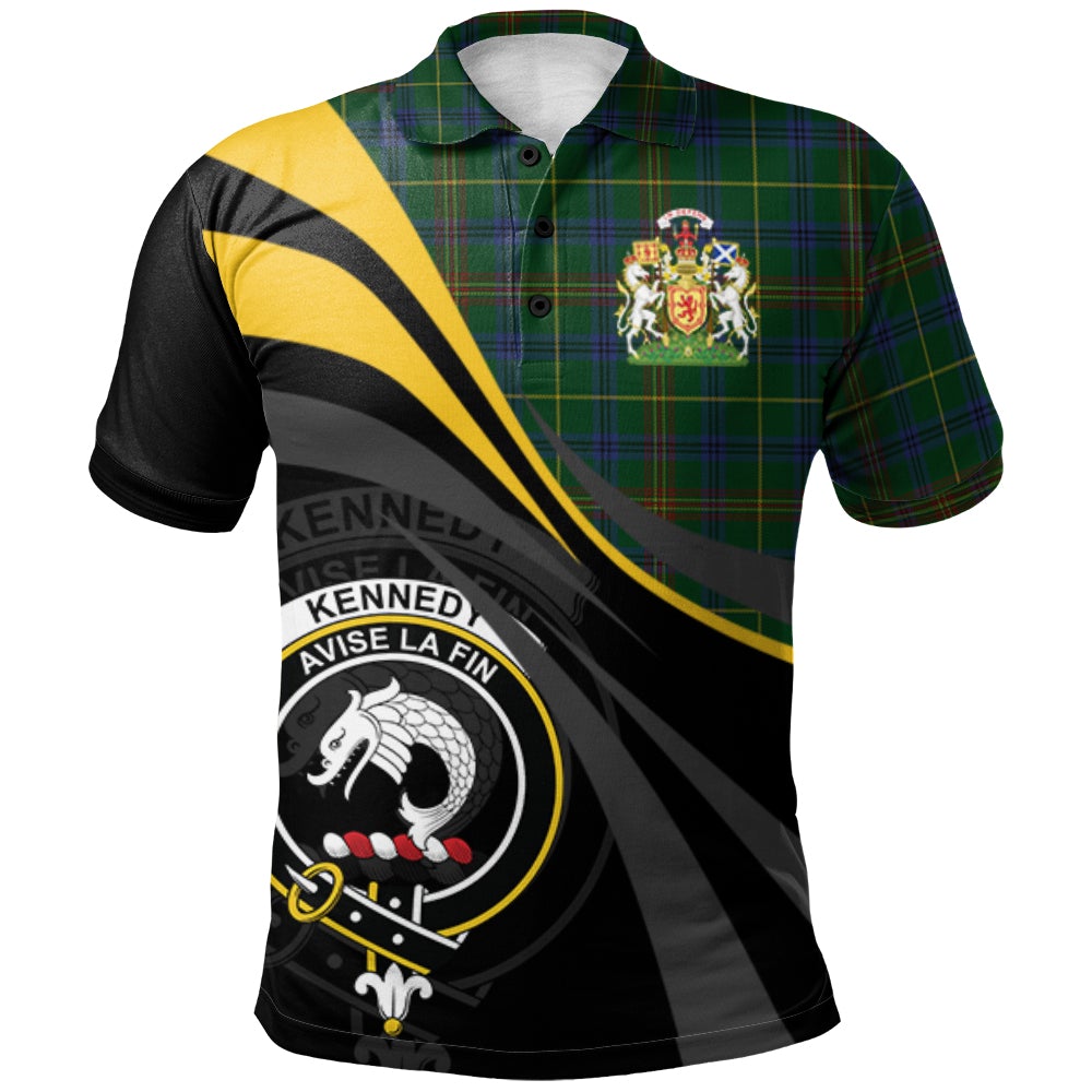 Kennedy 2 Tartan Polo Shirt - Royal Coat Of Arms Style