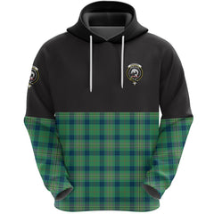 Kennedy Ancient Clan Half Of Tartan Hoodie