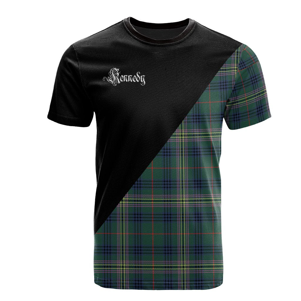 Kennedy Modern Tartan - Military T-Shirt
