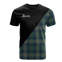 Kennedy Modern Tartan - Military T-Shirt