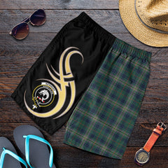 Kennedy Modern Tartan Crest Men's Short PM8