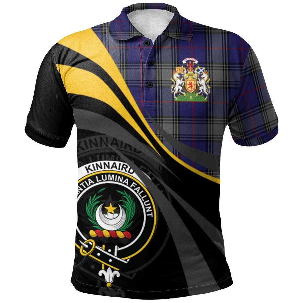 Kinnaird Tartan Polo Shirt - Royal Coat Of Arms Style