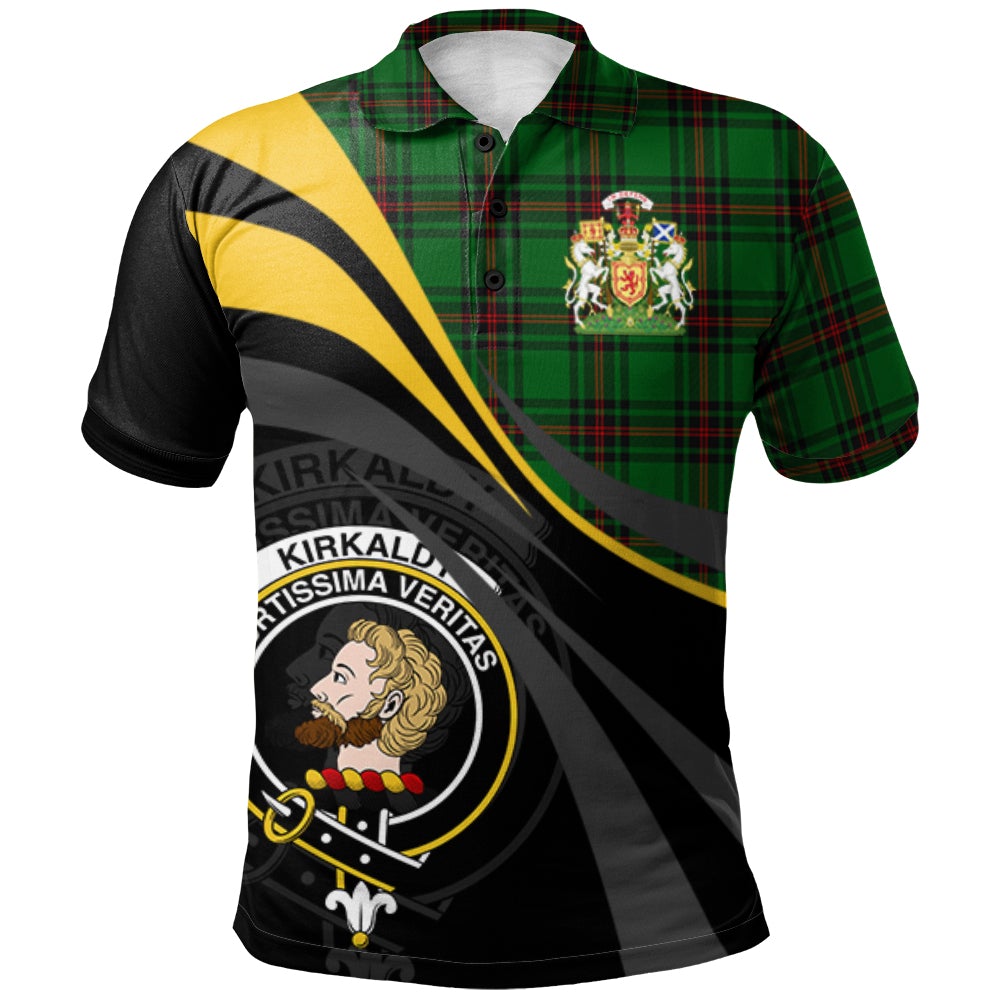 Kirkcaldy Tartan Polo Shirt - Royal Coat Of Arms Style