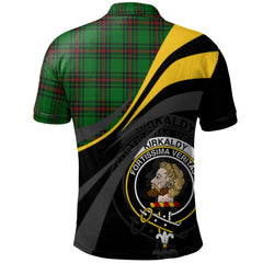 Kirkcaldy Tartan Polo Shirt - Royal Coat Of Arms Style