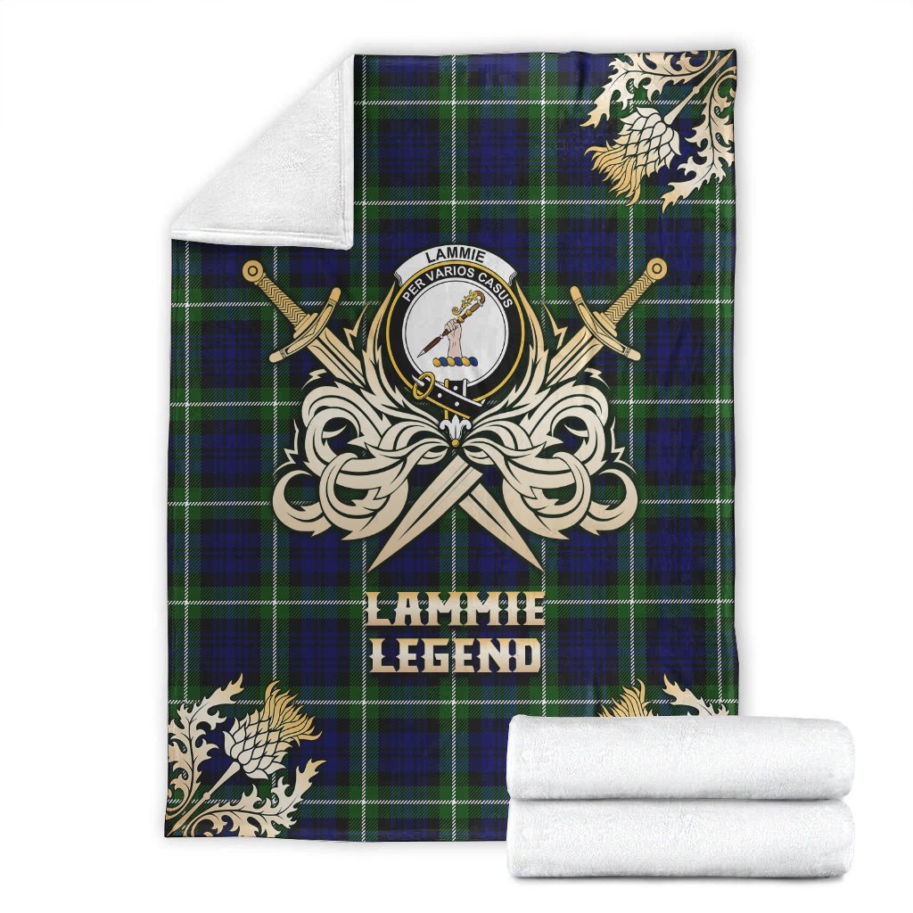 Lammie Tartan Gold Courage Symbol Blanket