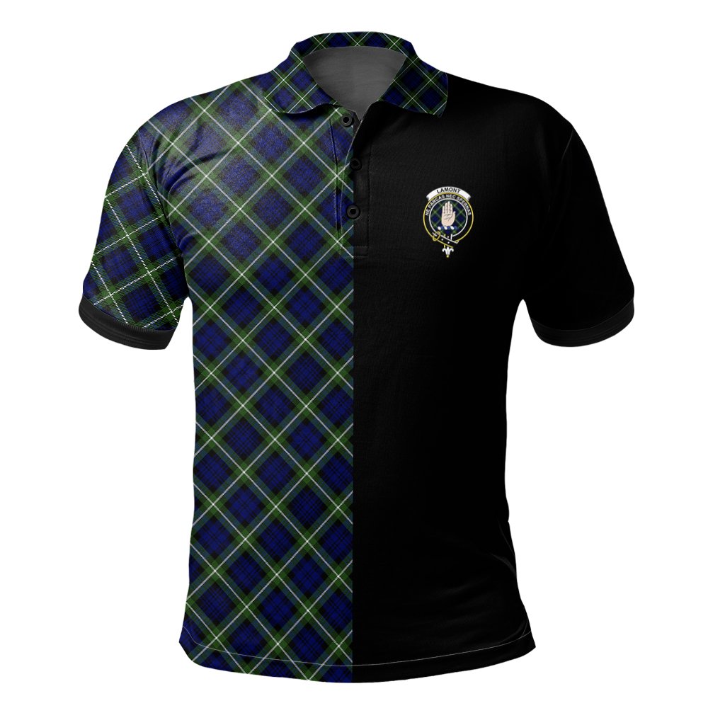 Lamont Modern Tartan Polo Shirt Half of Me - Cross Style