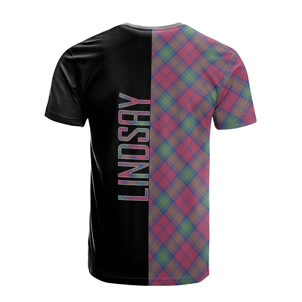 Lindsay Ancient Tartan T-Shirt Half of Me - Cross Style