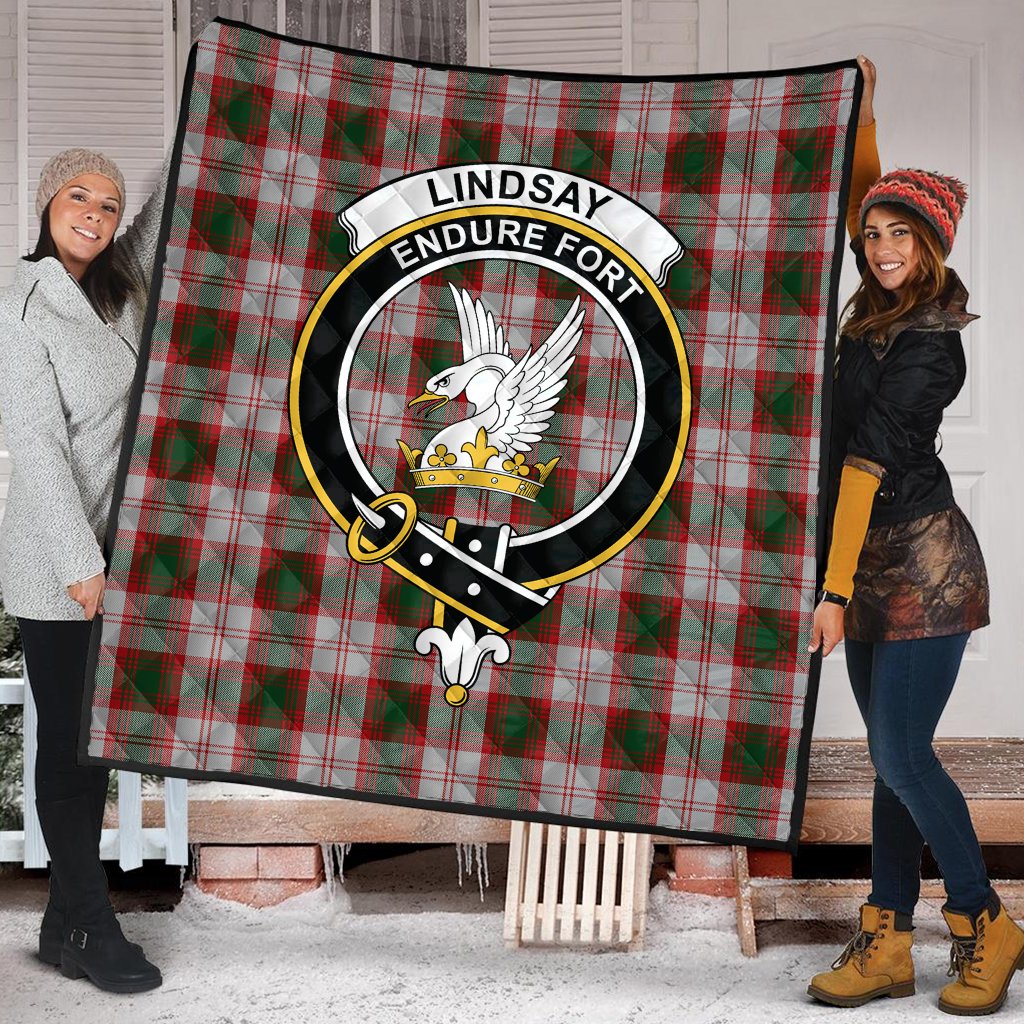 Lindsay Dress Red Tartan Crest Quilt