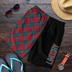 Lindsay Modern Tartan Crest Men's Short - Cross Style