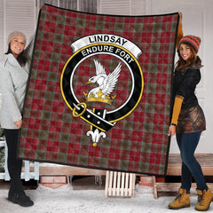 Lindsay Weathered Tartan Crest Quilt