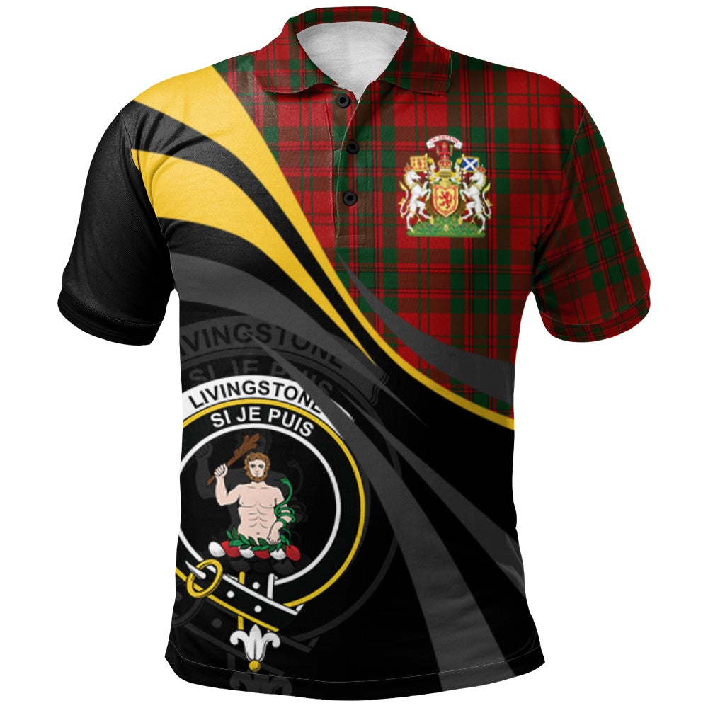 Livingston (MacLea) 01 Tartan Polo Shirt - Royal Coat Of Arms Style