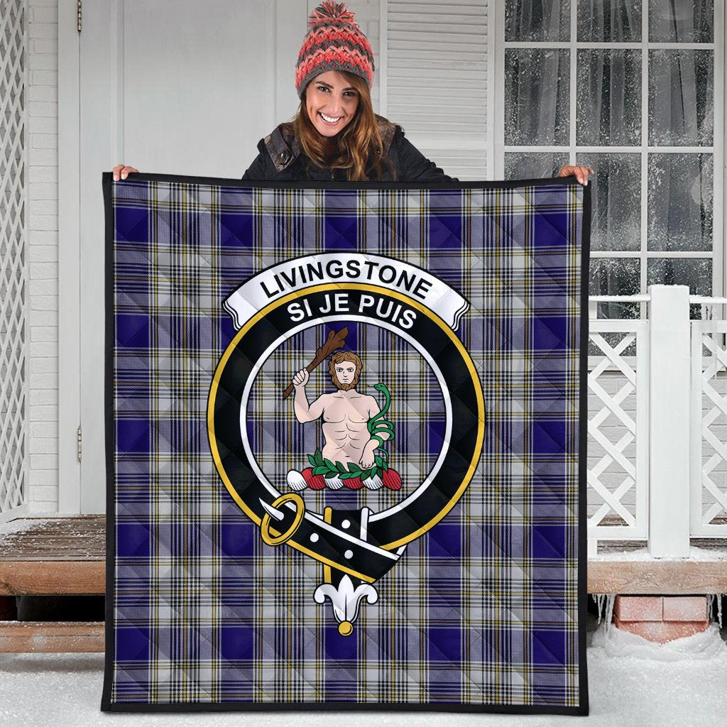 Livingston (MacLea) Dress Tartan Crest Quilt