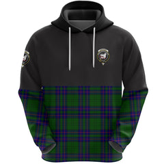 Lockhart Modern Clan Half Of Tartan Hoodie