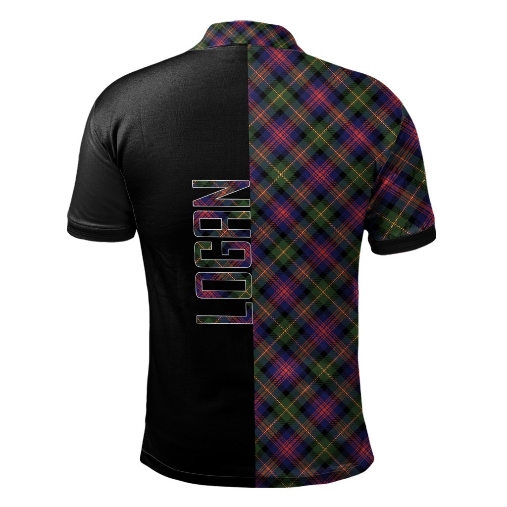 Logan Modern Tartan Polo Shirt Half of Me - Cross Style