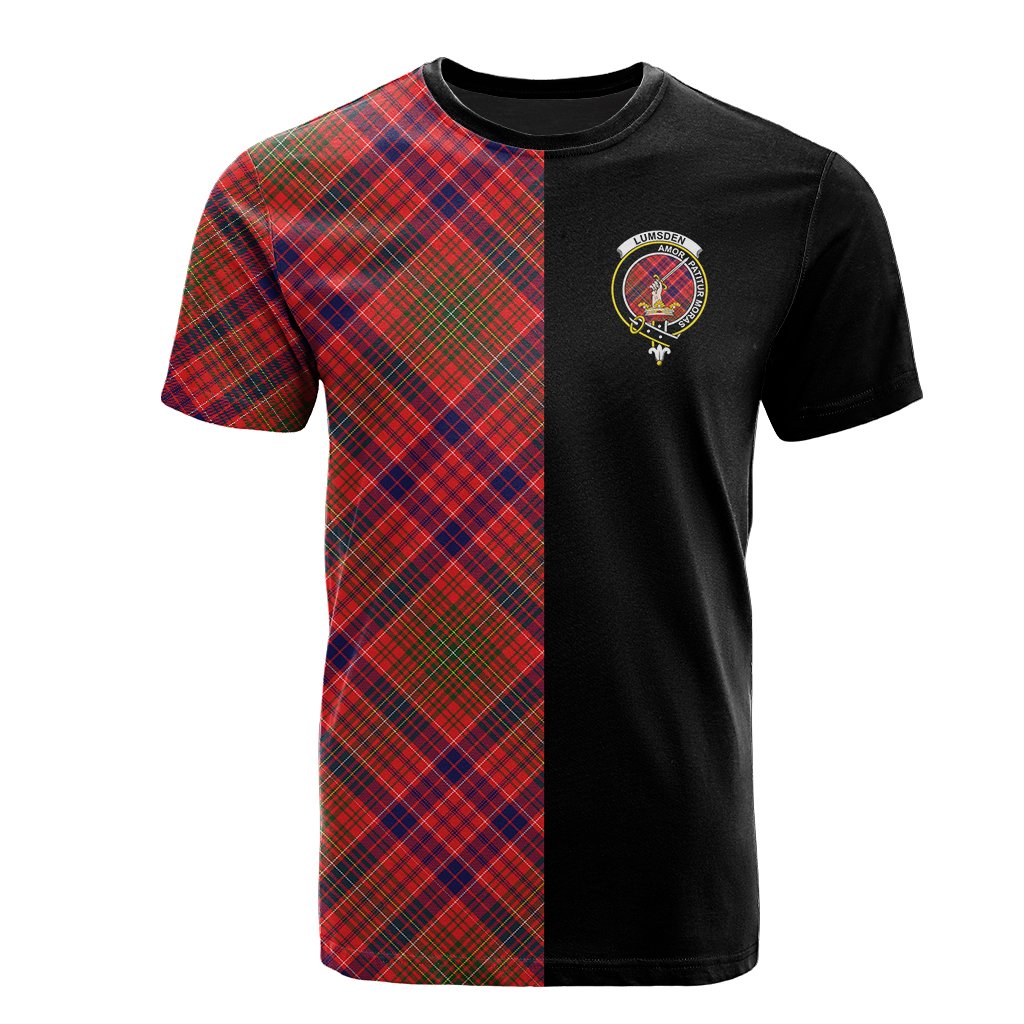 Lumsden Modern Tartan T-Shirt Half of Me - Cross Style