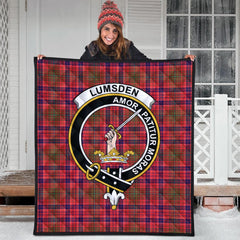 Lumsden Modern Tartan Crest Quilt