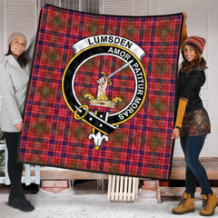 Lumsden Modern Tartan Crest Quilt