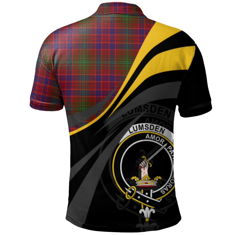 Lumsden Short Tartan Polo Shirt - Royal Coat Of Arms Style