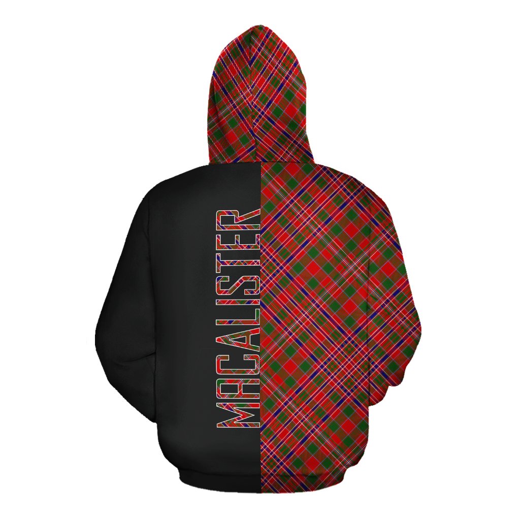 MacAlister Modern Tartan Hoodie Half of Me - Cross Style