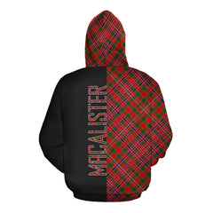 MacAlister Modern Tartan Hoodie Half of Me - Cross Style
