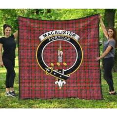 MacAlister Modern Tartan Crest Quilt