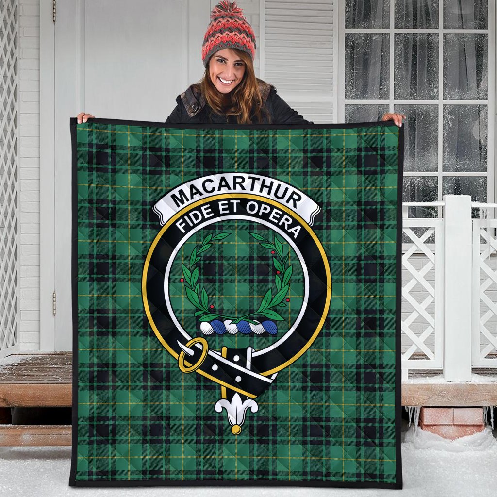 MacArthur Ancient Tartan Crest Quilt