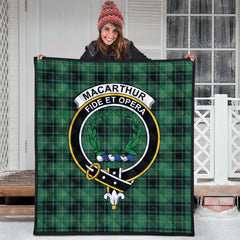 MacArthur Ancient Tartan Crest Quilt