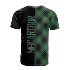 MacArthur Ancient Tartan T-Shirt Half of Me - Cross Style