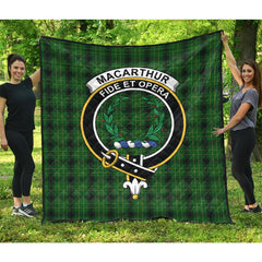 MacArthur Highland Tartan Crest Quilt