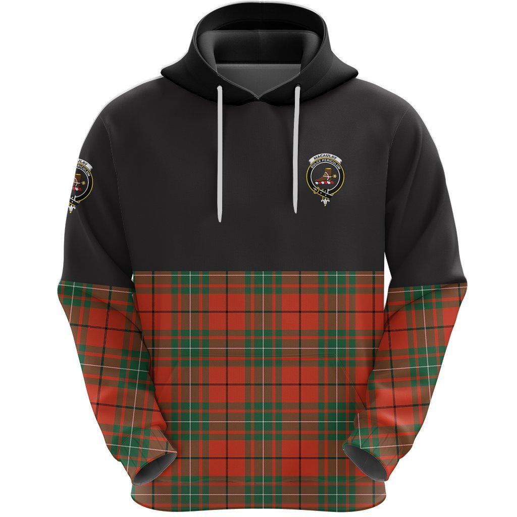 MacAulay Ancient Clan Half Of Tartan Hoodie