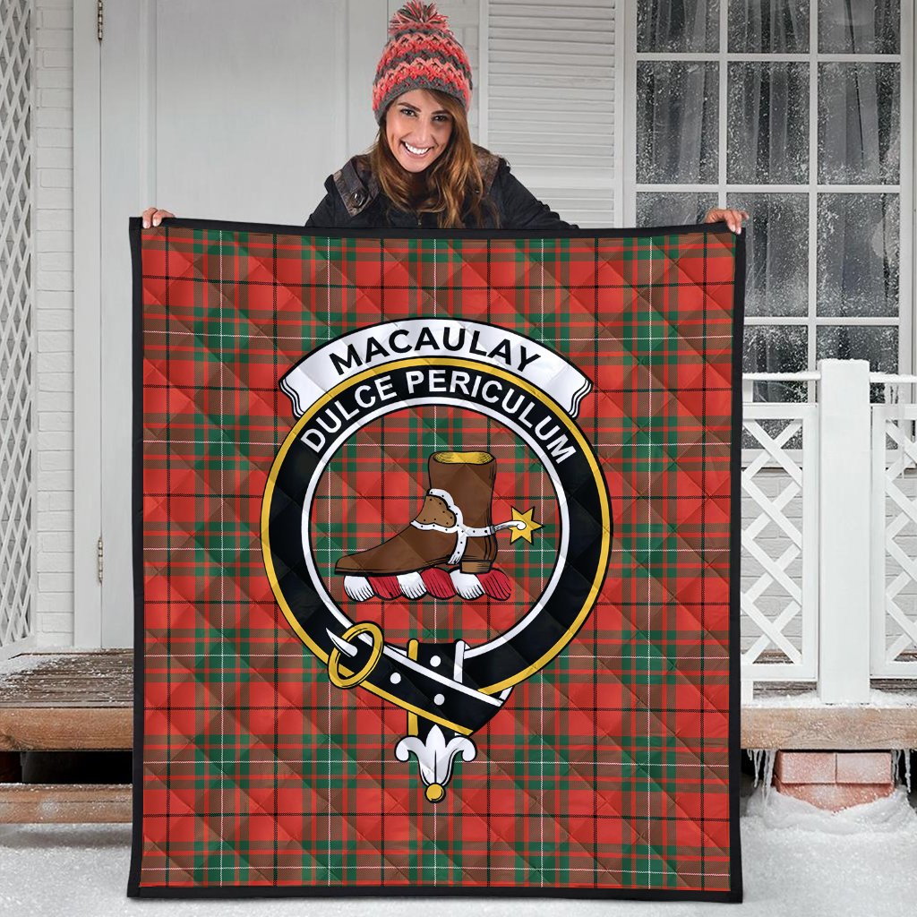 MacAulay Ancient Tartan Crest Quilt
